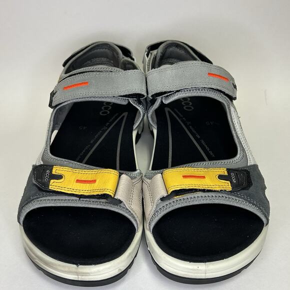 Ecco Offroad Yucatan Mens 11 Sandals Yellow Gray Hiking Sports Comfort Support main image 4